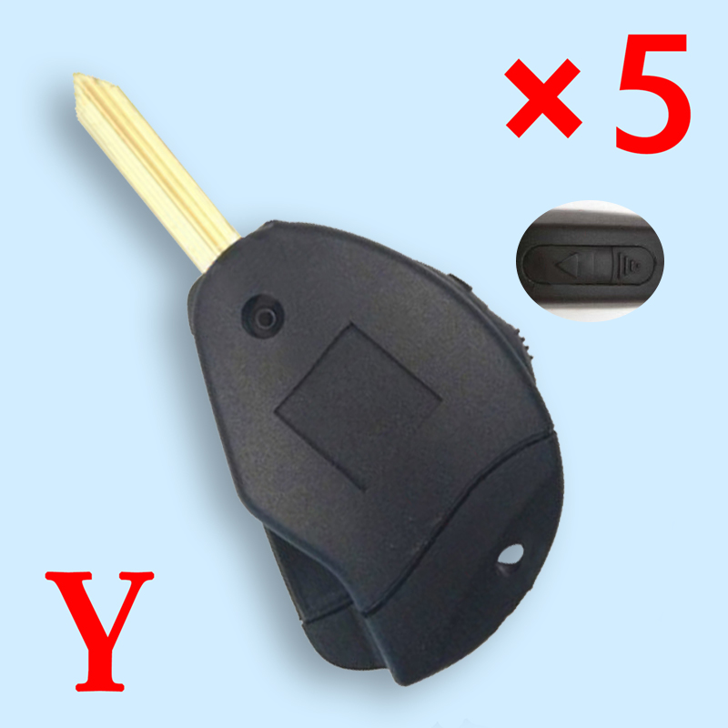 Remote Key Shell 2 Button for Citroen Evasion/Synergie/Xsara/Xanti SX9 - pack of 5 