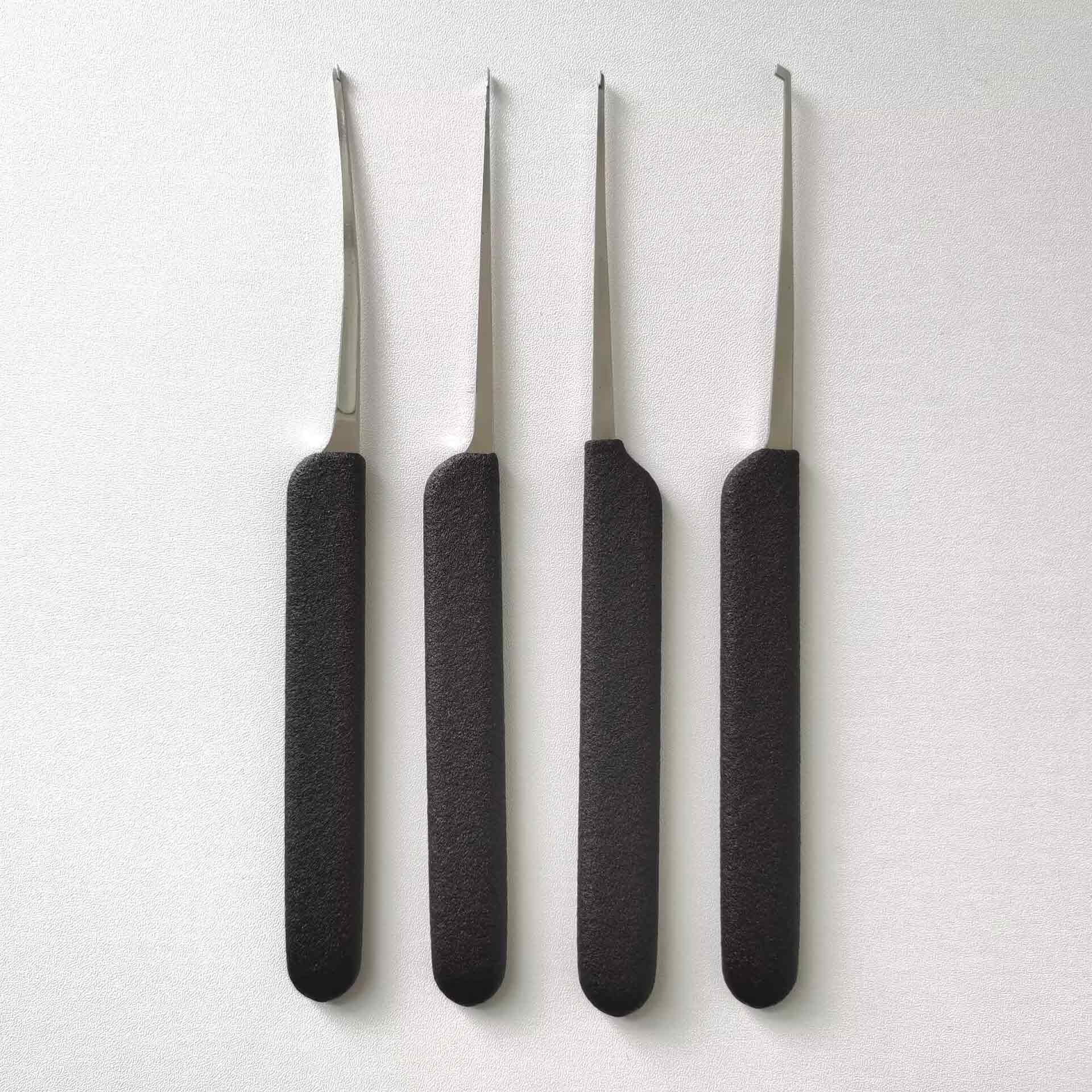 HUK 4 Piece Black Handle Tool Set 