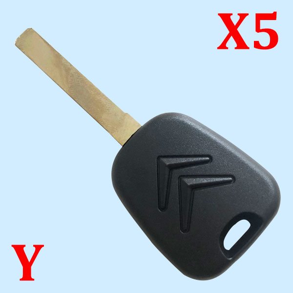 Transponder Key Shell With VA2 Blade for Citroen with logo 5 pcs