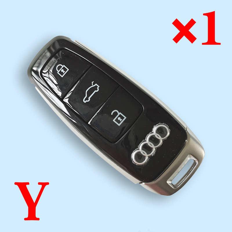 Replacement Key Shell For Audi RS 3 Buttons Modified Car Remote Control Shell Case Fob 5pcs