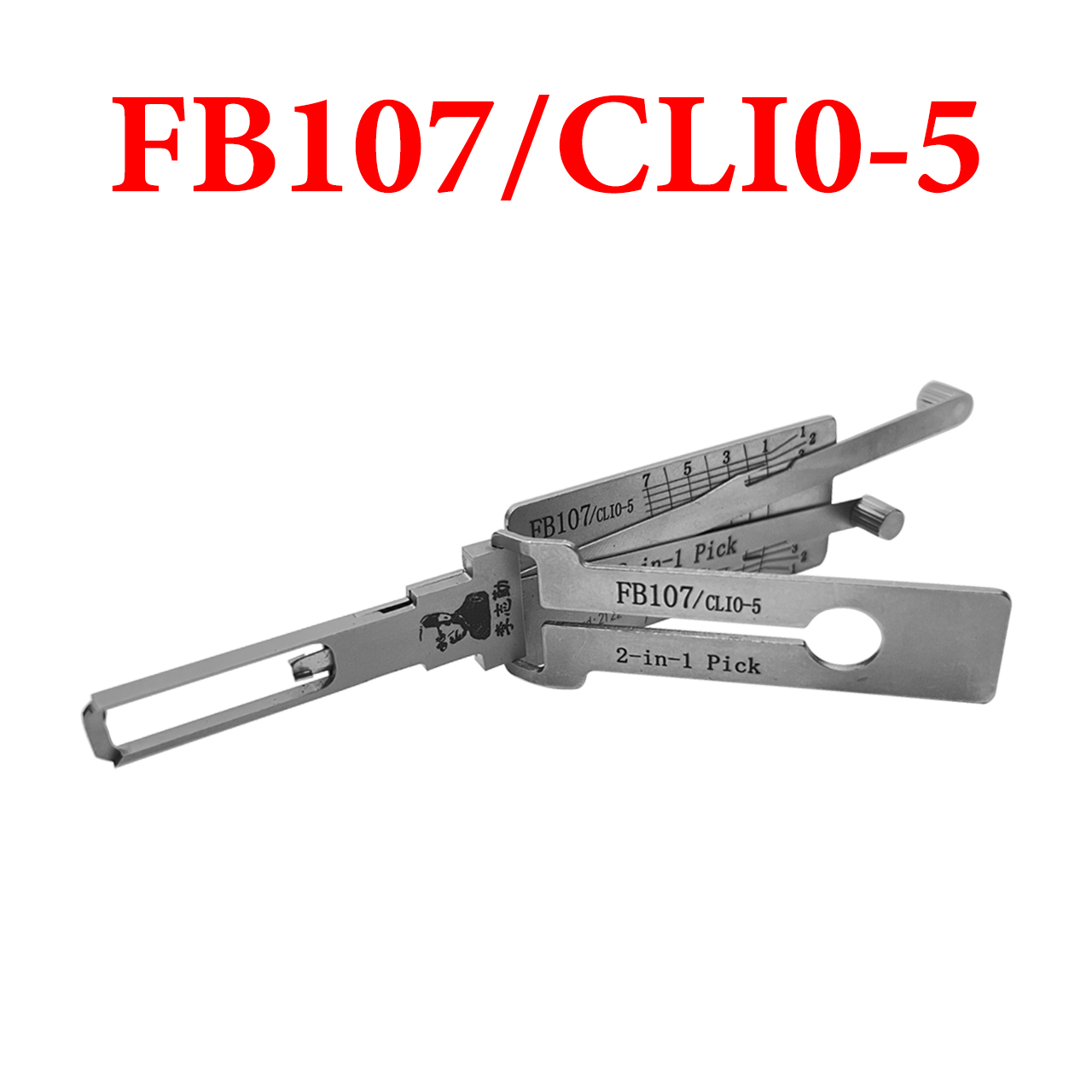Original Lishi FB107 / CLI0-5 2-in-1 Pick and Decoder