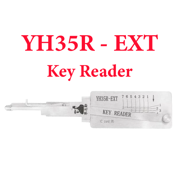 Original Lishi YH35R Extended Key Reader For Yamaha Ignition with Magnetic Gate - Anti Glare