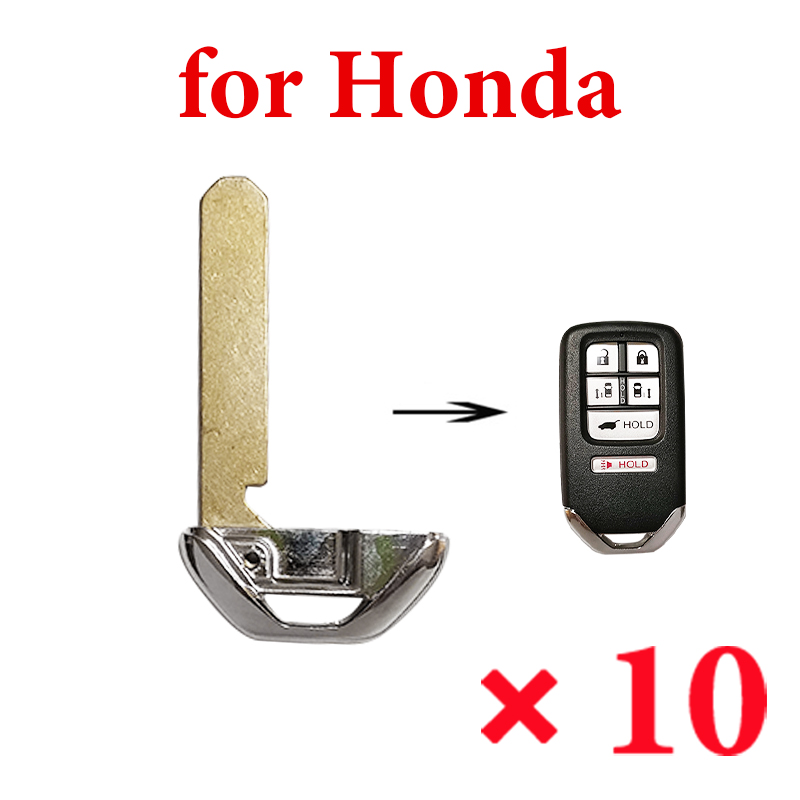 Emergency Insert Uncut Key Blade for Honda - Pack of 10