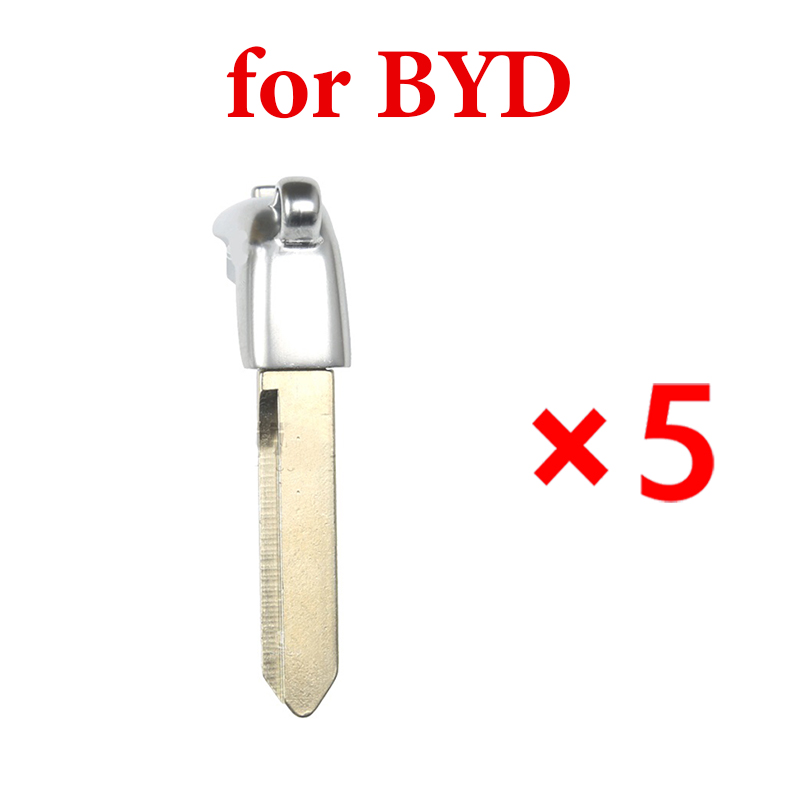 5PCS Emergency Key Blade for BYD S6 G3 M6 S7 G 6 e5 Proximity Smart Remote Right Blade