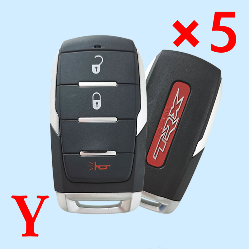 2+1 Buttons Remote Shell for Dodge Ram 1500 TRX - Pack of 5