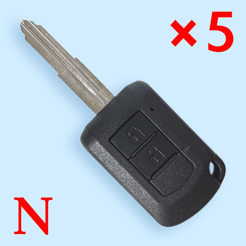 2 Buttons Key Shell For Mitsubishi- 5 pcs