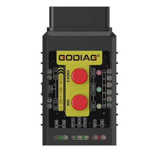 2023 Godiag GT108 B Configuration Super OBDI-OBDII Universal Conversion Adapter For Trucks, Tractors, Mining Vehicles, Generators, Boats