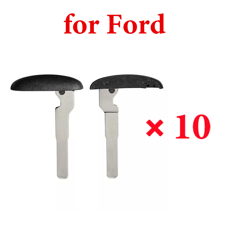 10PCS Replacement Emergency Insert Smart Remote Key Blank Uncut Blade For Ford Edge GEN2 PEPS  