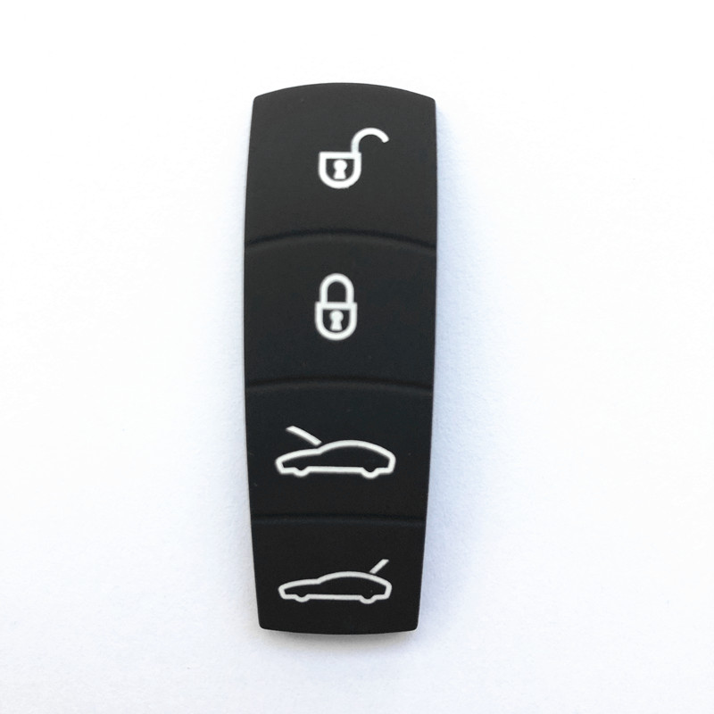 4B Rubber Button Key Pad For Porsche Cayenne Macan 911 Boxster Cayman Panamera Remote Key Silicon Button Key Pad Replacement   5pcs
