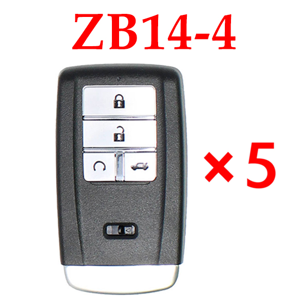 Universal ZB14-4 KD Smart Key Remote for KD-X2 - Pack of 5 