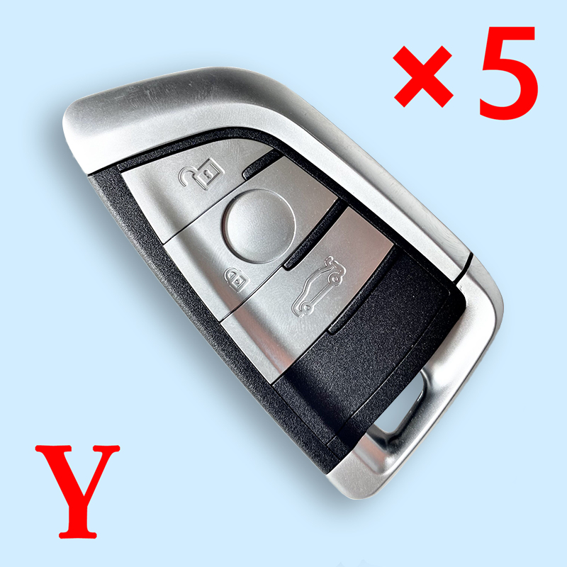 Smart Remote Car Key Shell Case 3 Button for BMW X5 X6 F15 X6 F16 G30 7 Series G11 X1 F48 F39- pack of 5 