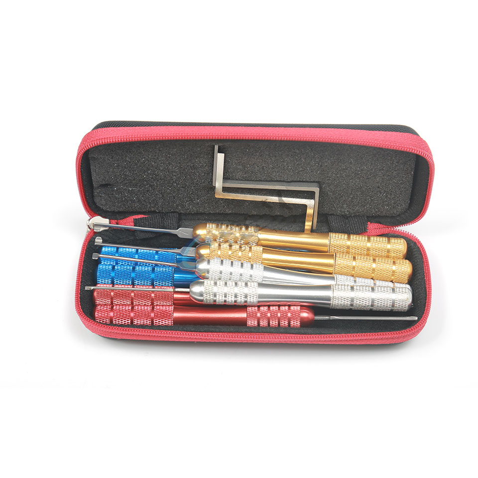 HUK 8 in 1 Colorful Dimple Kaba Tools multi-tool Locksmith Tools Kit 8+2 pcs for Kaba Locks repair locksmith tools/black box
