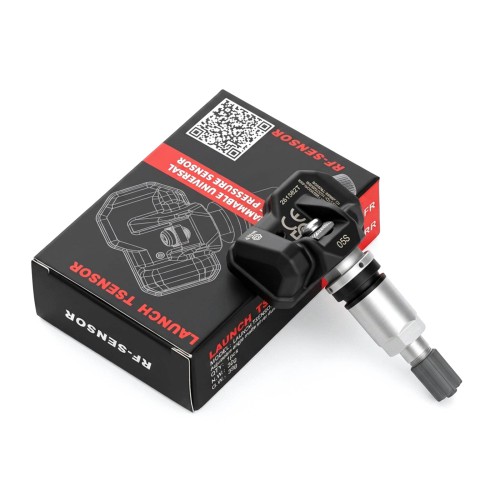 LAUNCH TSENSOR-05S RF TPMS Sensor (Overseas Configuration with Adjustable Angle Sandblasted Silver Aluminum) 4pcs/lot