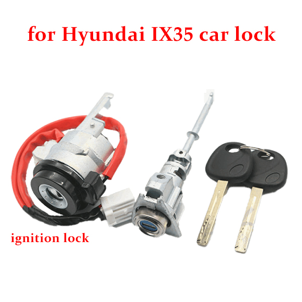Ignition Lock & Car Lock Cylinder with 2 Keys for Hyundai IX35 / Coded
