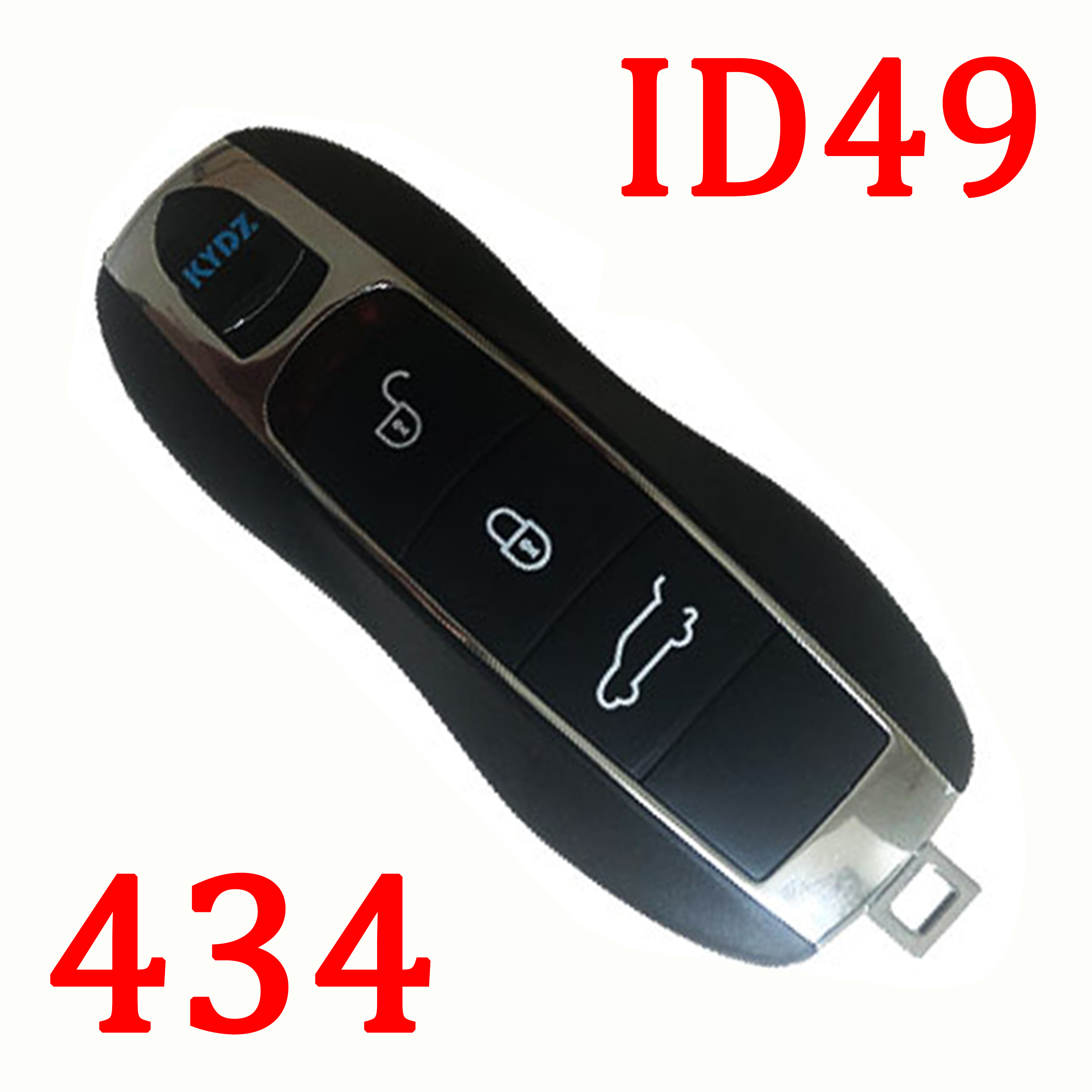 3 Buttons 434 MHz Remote Key for Porsche ID49 
