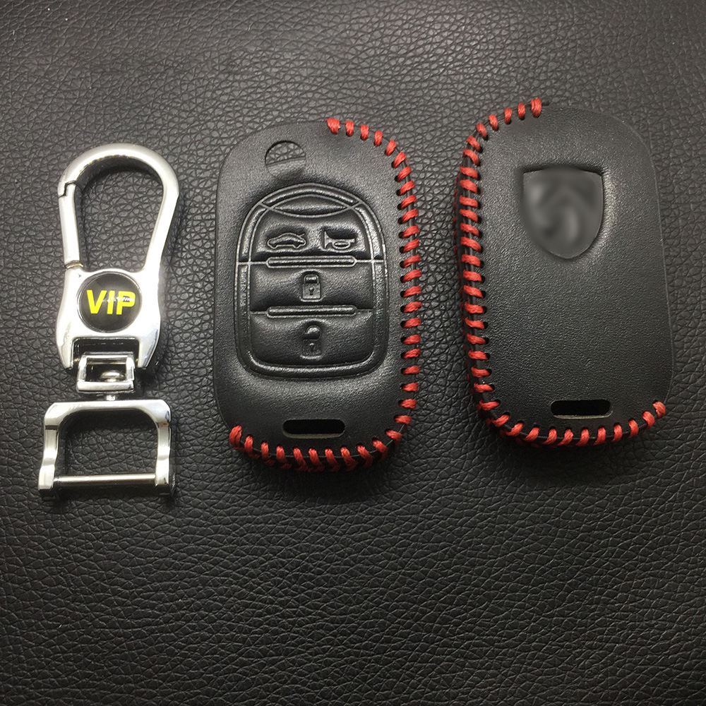 Leather Case for BAOJUN 4 Buttons Folding Car Key - 5 Sets
