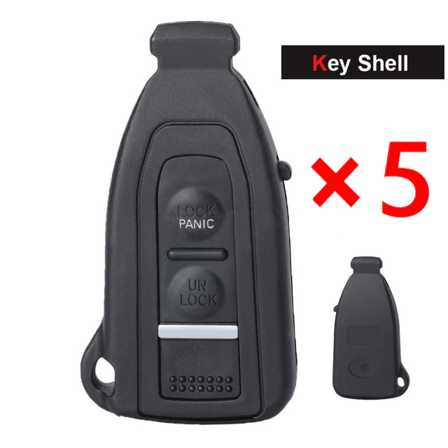 2 Button Smart Prox Remote Key Shell Case Housing for Lexus LS430 2002 2003 2004 2005 2006- pack of 5 