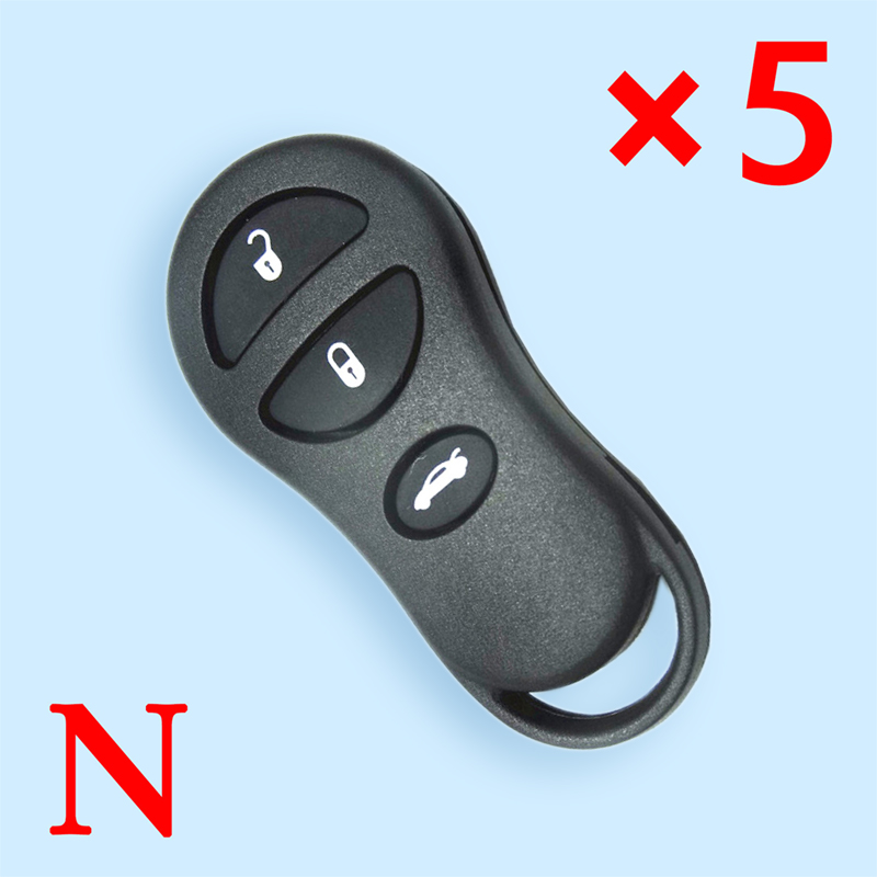 3 Button key shell for Chysler 5 pcs