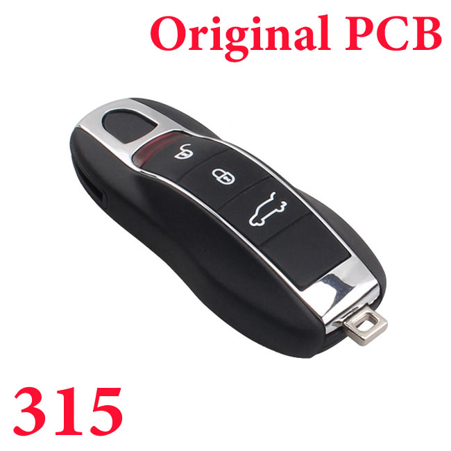 3 Buttons 315 MHz Remote Key for Porsche - With Original PCB - With Program Can Be Programmed Directly