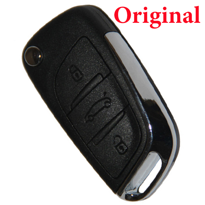 Original 3 Buttons 434 MHz Flip Remote Key for Citroen C4L - ID46