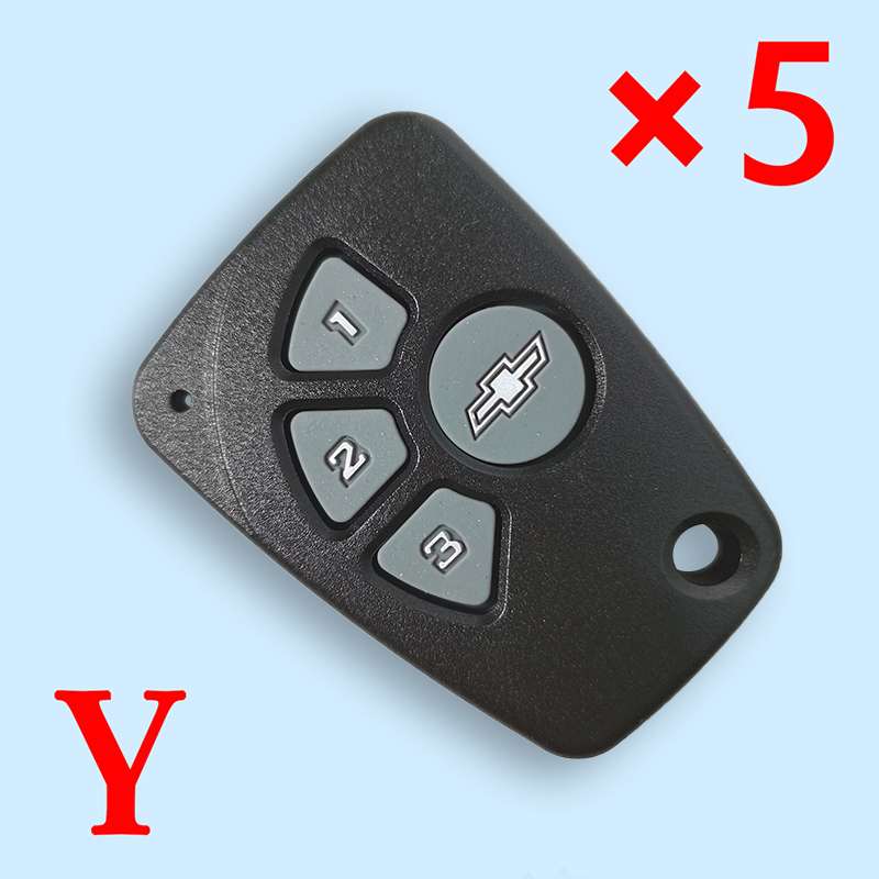 Top quality 4 Buttons Remote key shell  for Chevrolet 5pcs