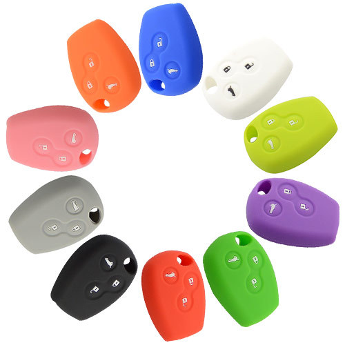 Silicone Cover for 3 Buttons Renault Car Keys - 5 Pieces