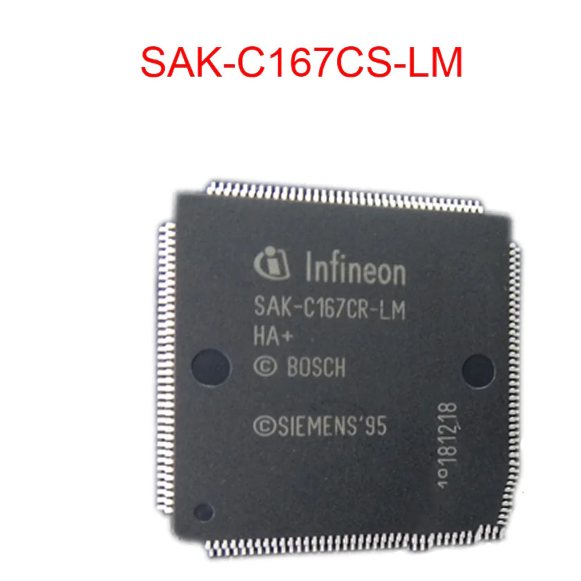 3pcs Original New Infineon SAK-C167CS-LM SAK-C167CS QFP144 Automotive Microcontroller IC CPU