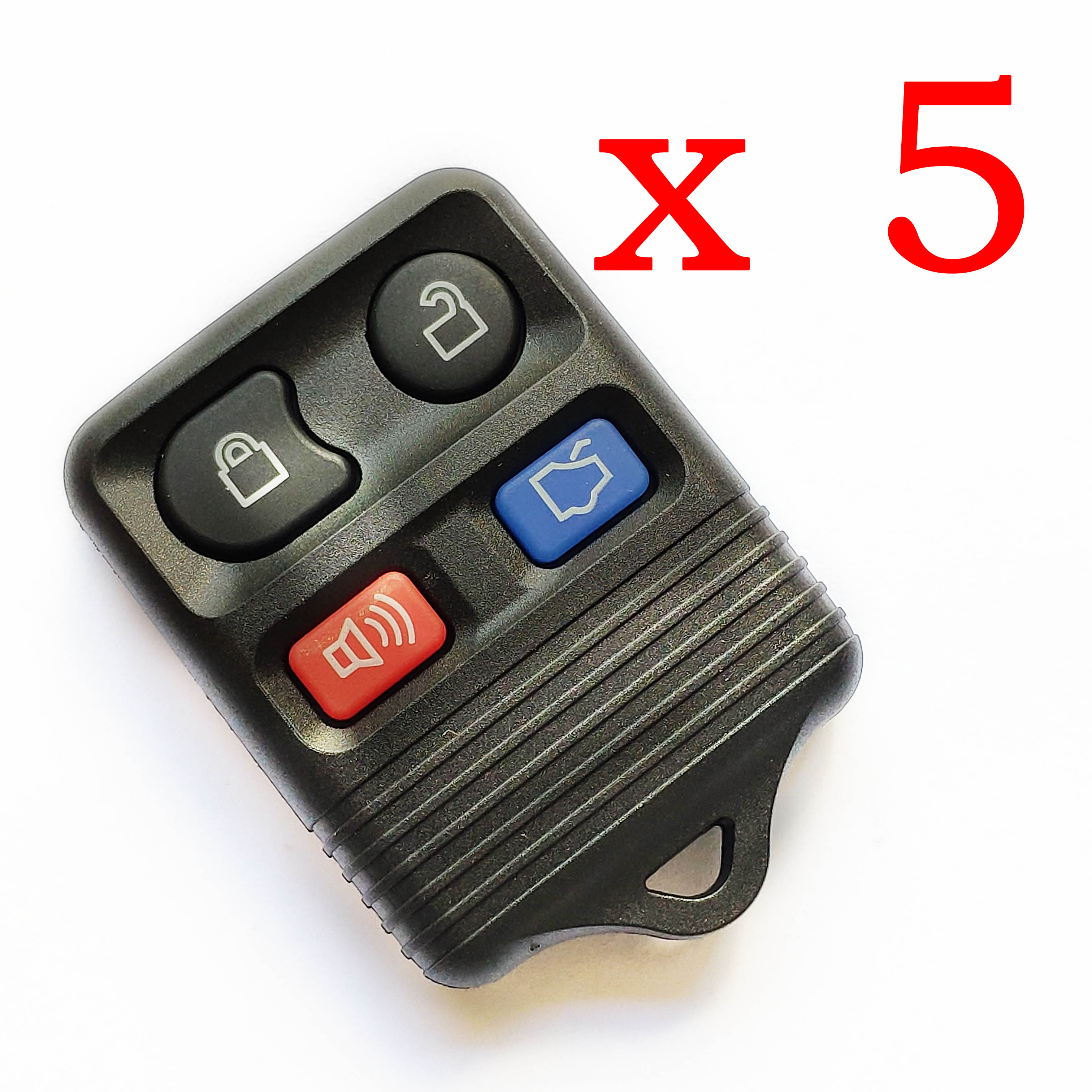 5 pieces Xhorse VVDI 4 Buttons Ford Type Universal Remote Control 