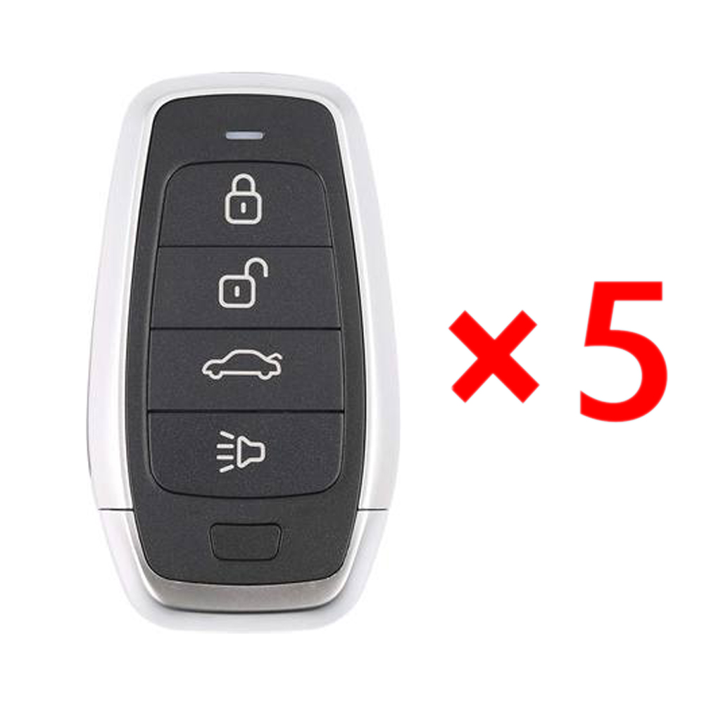 Autel IKEYAT004CL Independent Universal Smart Remote Key 4 Buttons - Pack of 5