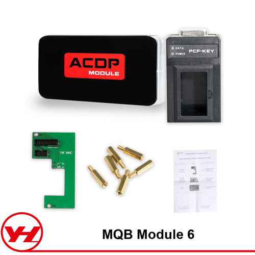 Yanhua Mini ACDP Module 6 for VW MQB MMC IMMO Mileage Adjustment Newly Add PCF-key Adapter with License A601
