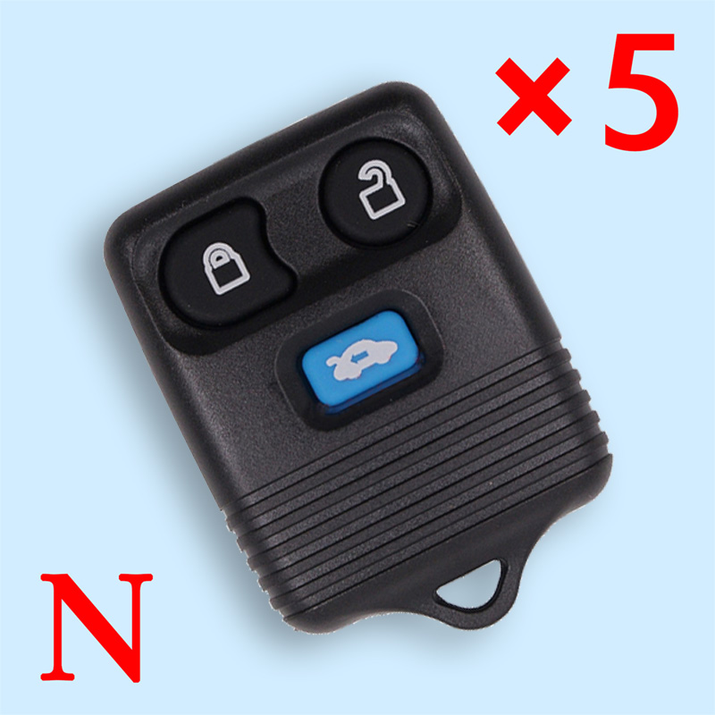 Remote Control Key Shell 3 Button for Ford- pack of 5 