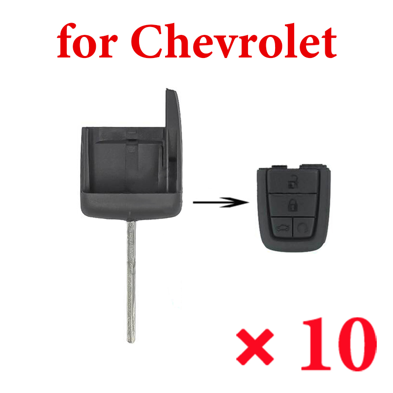 Chevrolet Remote Head GM45 Blade  -  Pack of 10