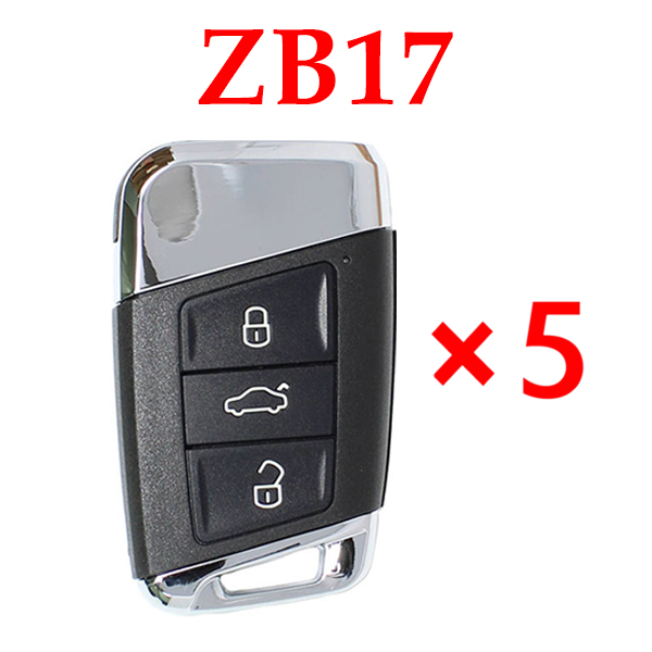 KEYDIY ZB17 Smart key MQB style Universal Remote control - 5 pcs
