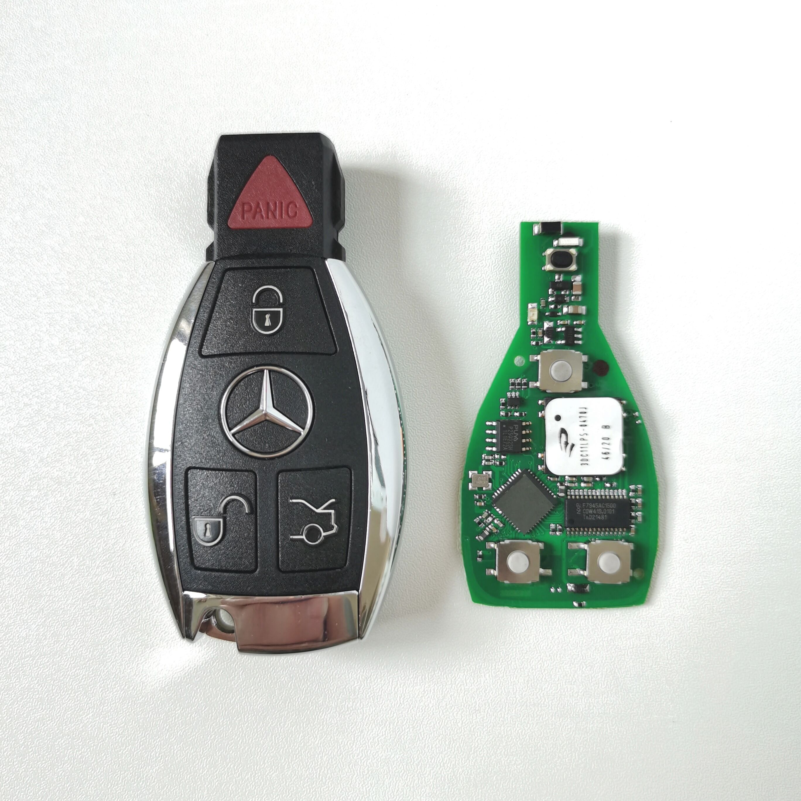  315 MHz 3+1 Buttons NEC Smart Proximity Key for Mercedes Benz - Support 03 06 05 07 08 Version