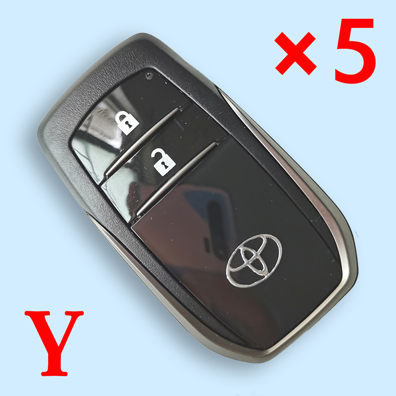 2 Buttons Smart Key Shell for Toyota Cruiser Support Original Key Board VVDI / K518 Smart Key Board - Pack of 5