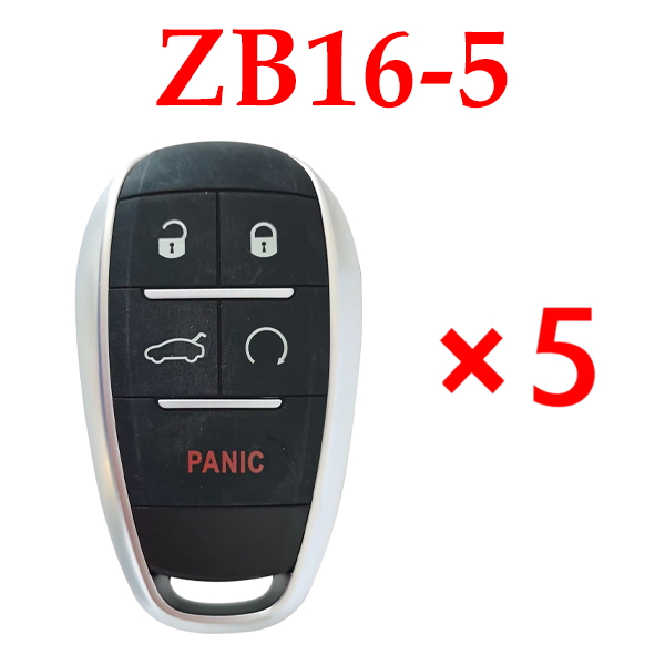 Universal ZB16-5 KD Smart Key Remote for KD-X2 - Pack of 5 