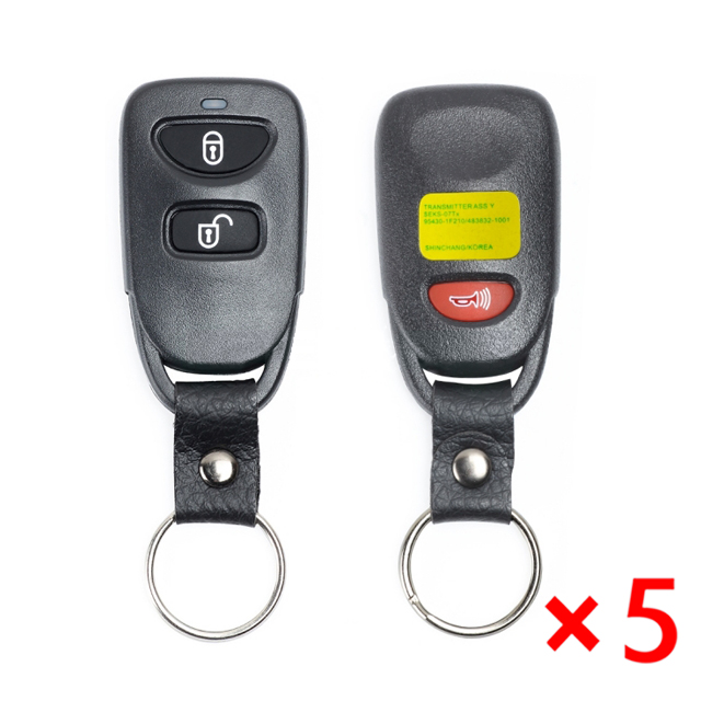Remote Key Shell 2 +1 Button for Kia - pack of 5 