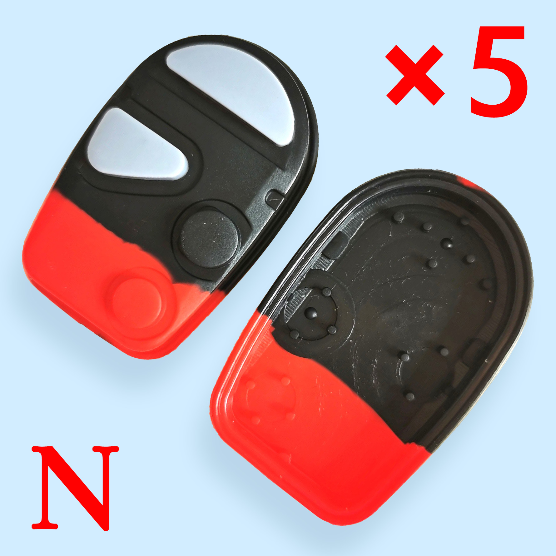 4 buttons Key Rubber Pad for Nissan - Pack of 5