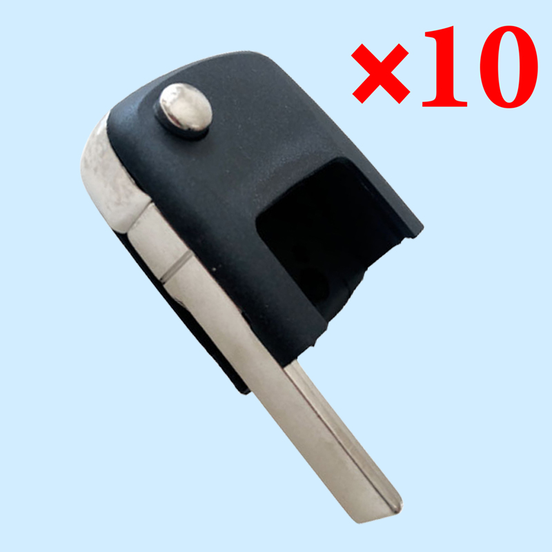 Flip Remote Head Square Type Key Shell for VW - Pack of 10