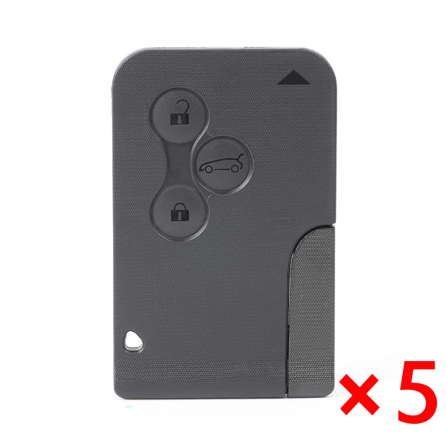Smart Remote Key Shell 3 Button for Renault Megane Scenic NO Logo - pack of 5 