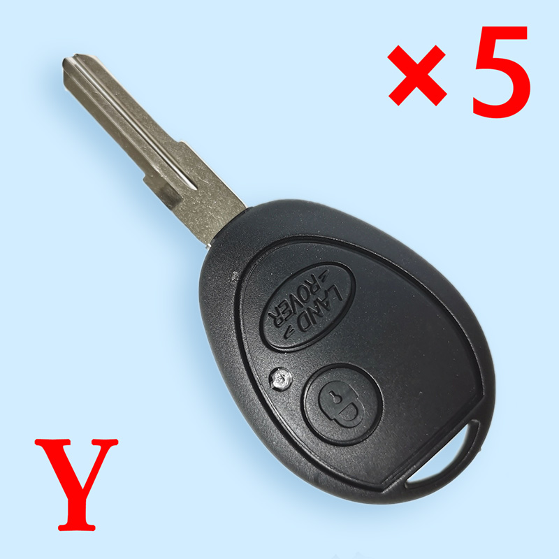 2 Button Remote Key Shell Fit For Land Rover Discovery II 1999-2004 Fob Case  - 5 pcs
