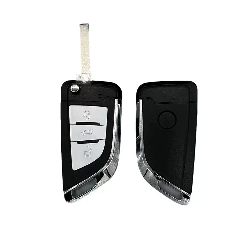 HU162T blade ModifIed Folding Remote Key Shell for Volkswagen MQB: Golf 7, Lamando, Skoda, Tiguan, Tharu, Tayron - Pack of 5
