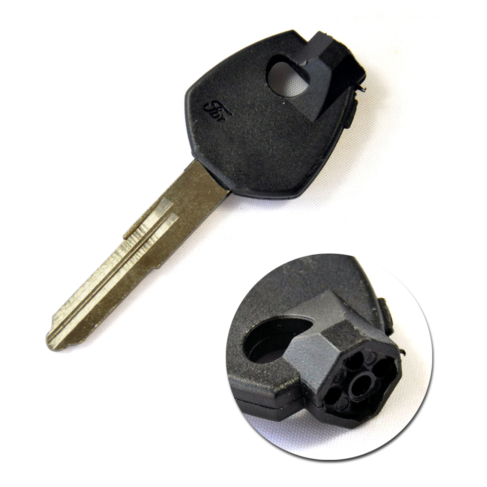 Transponder Key Shell with Right Blade for Suzuki Motorcycle - Pack of 5