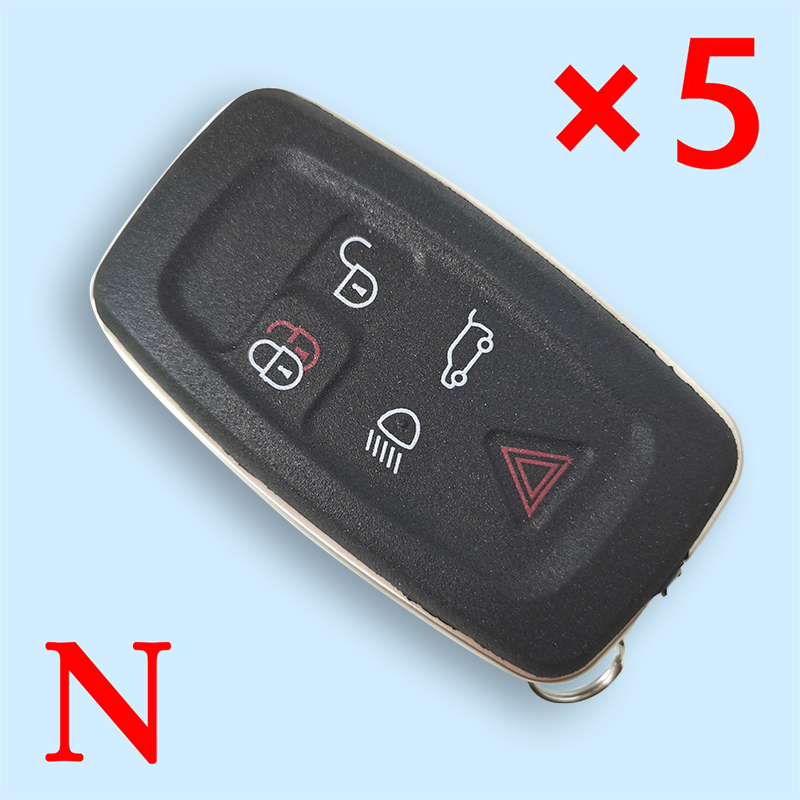 Remote Key Shell Case Fob 5 Button for Land Rover LR4 Range Rover Evoque/ Sport 2012-2015 With Words - pack of 5 