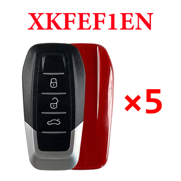 Xhorse VVDI Ferrari Type Wire Universal Remote Control - XKFEF1EN - Pack of 5