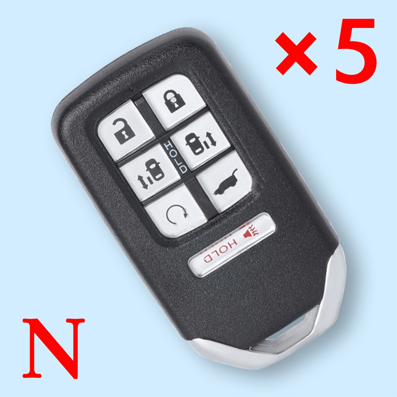 Smart Remote Key Shell Case 7 Button For Honda Odyssey 2018 2019 2020 KR5V2X- pack of 5 
