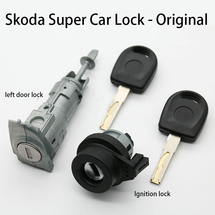 Skoda Speedway full car lock Speedway ignition lock Central control driving door lock core Original car lock with 2 keys