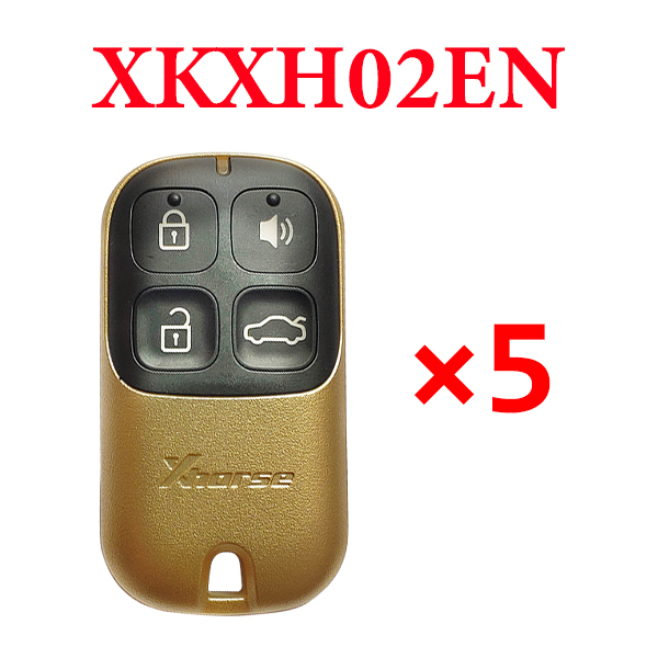 5 pieces Xhorse VVDI Golden Color Garage Remote - XKXH02EN