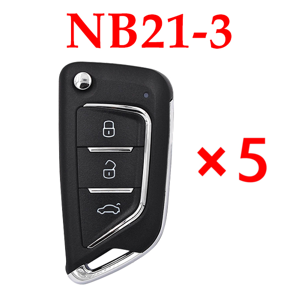 KeyDIY KD NB21-3 Universal Wirless Remote Key - Pack of 5
