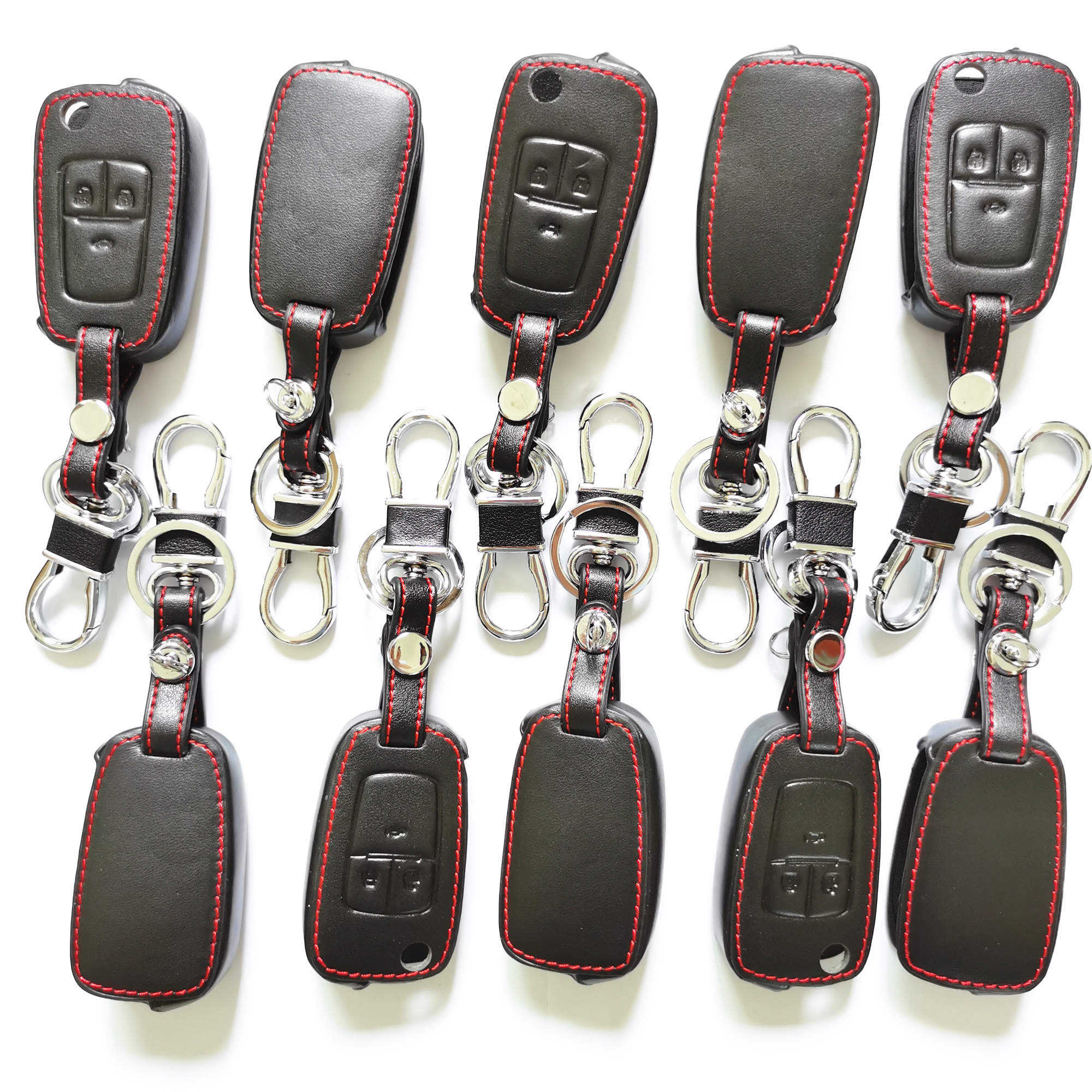 ( Pack of 10 ) High Quality Leather Key Case for Chevrolet Cruz 